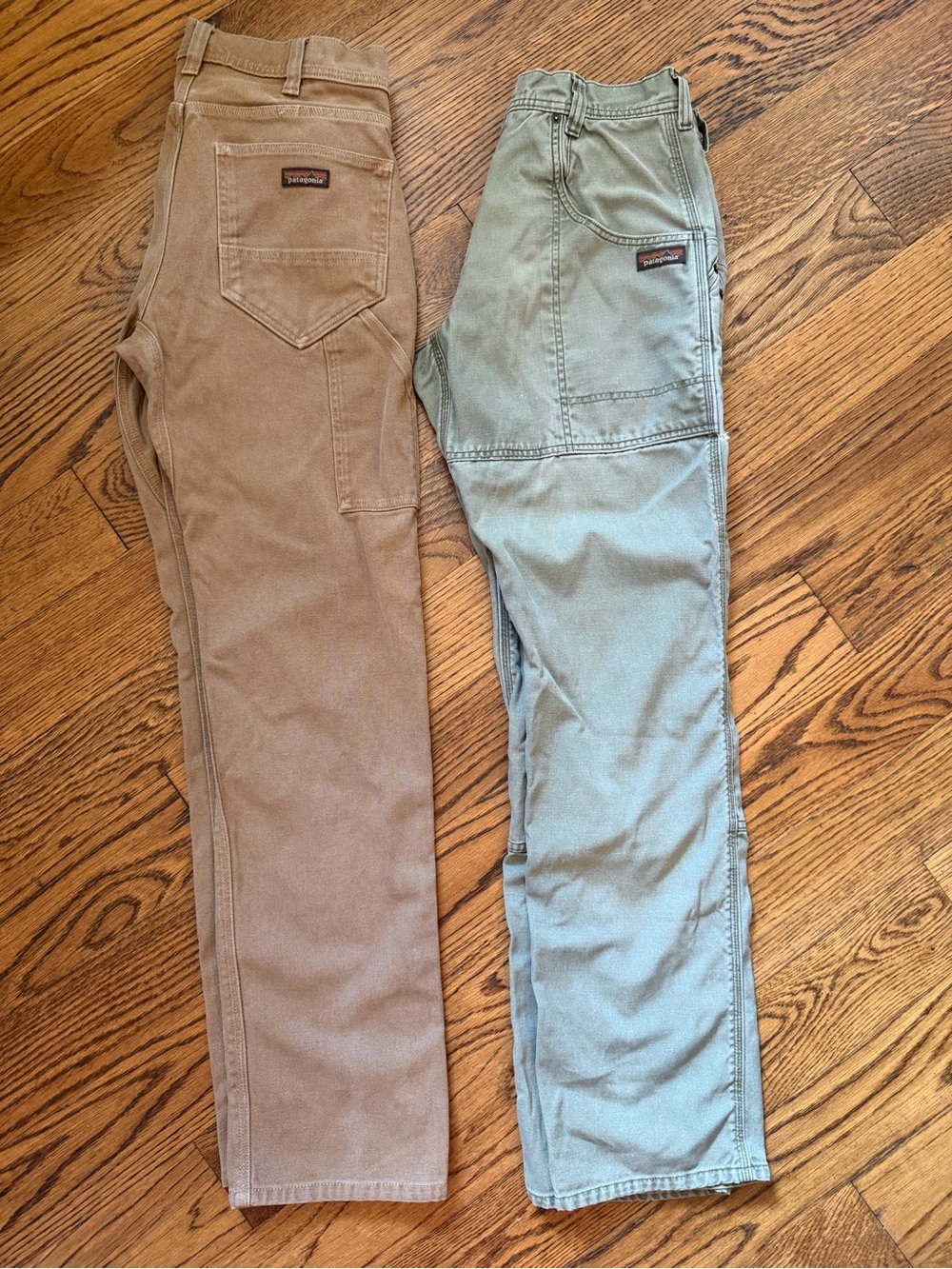 Patagonia Men’s 32W x 34L Pants in Brown and Sage (both pair)